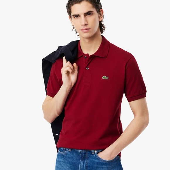 Lacoste maroon polo size 3xl Men's Classic Fit Original L.12.12 Polo - Picture 3 of 5
